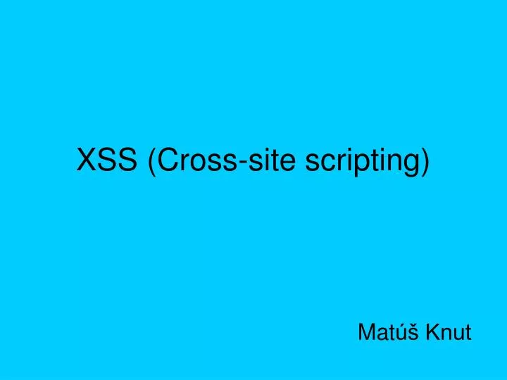 xss cross site scripting