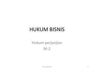 hukum bisnis