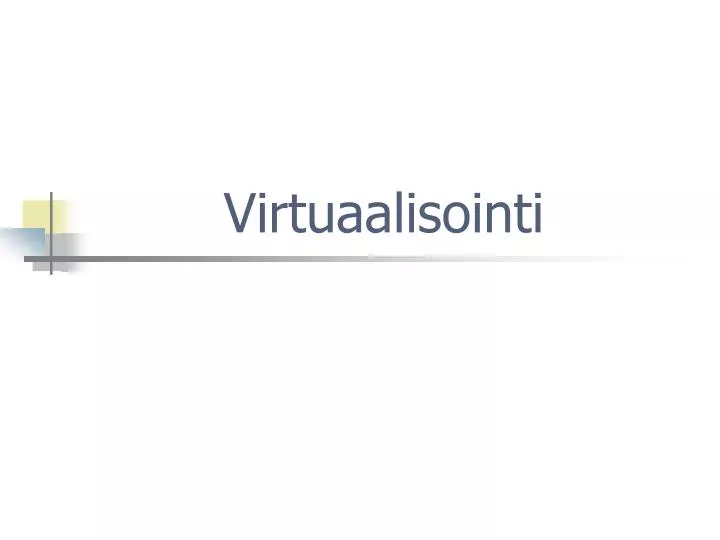 virtuaalisointi