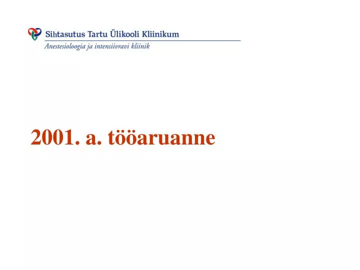 2001 a t aruanne