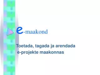 e maakond