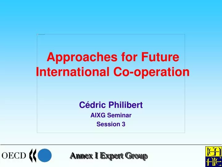 approaches for future international co operation