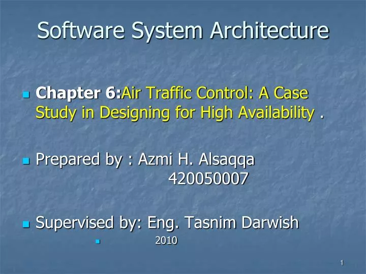 software system architecture