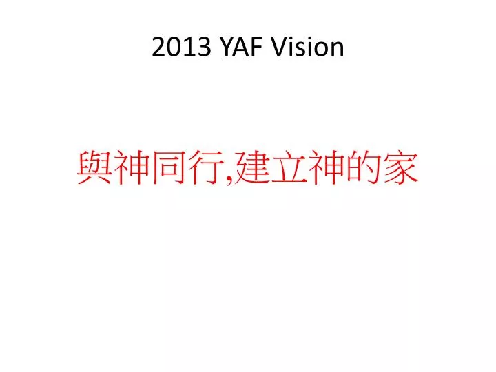 2013 yaf vision