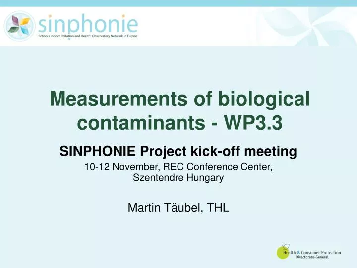 measurements of biological contaminants wp3 3