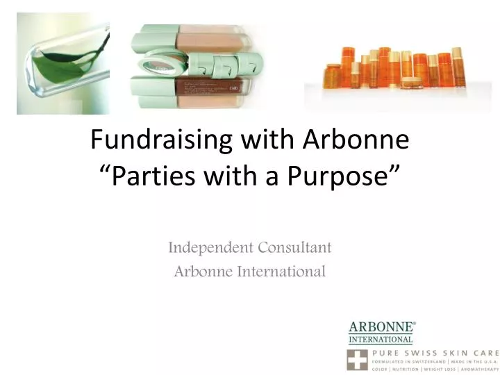 fundraising with arbonne parties with a purpose