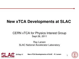 New xTCA Developments at SLAC