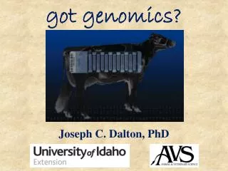 got genomics?