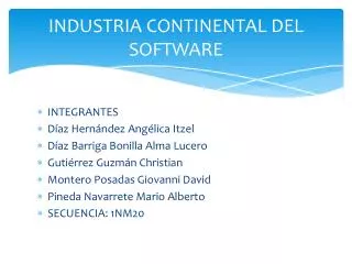 industria continental del software