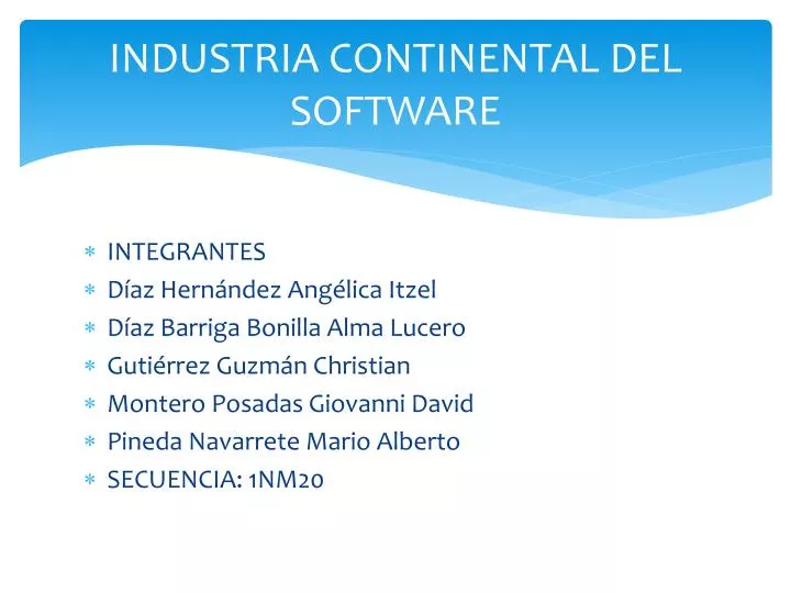 industria continental del software