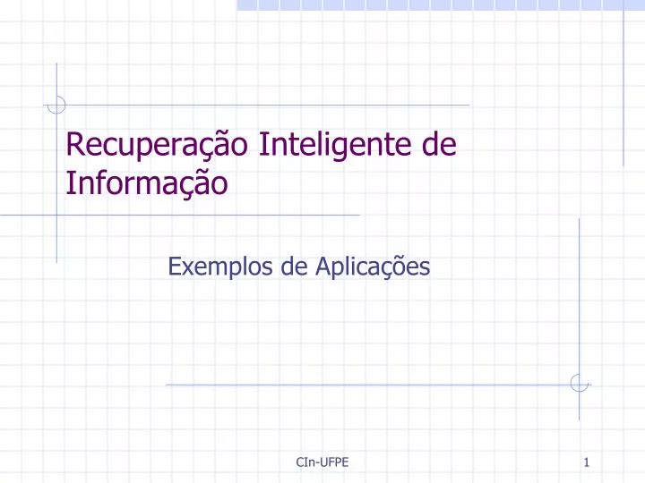 recupera o inteligente de informa o