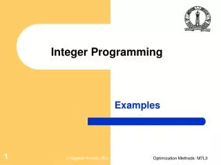 Integer Programming