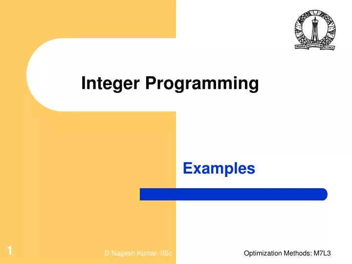 integer programming