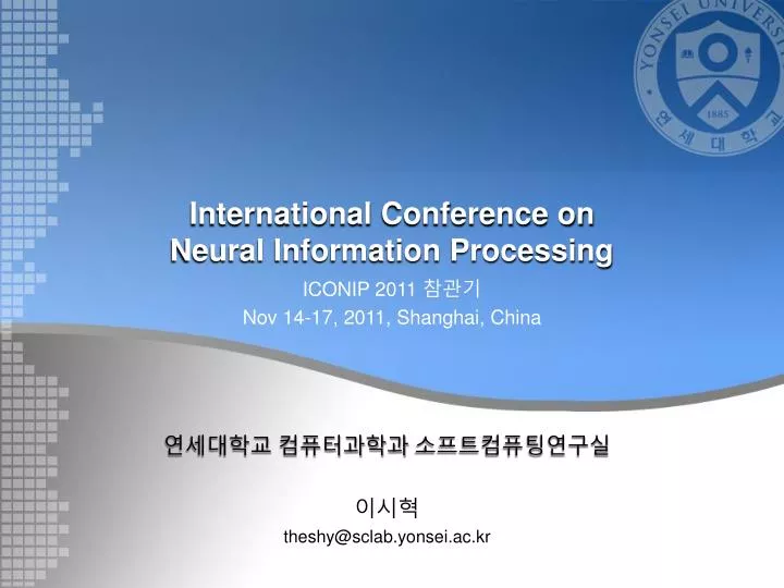 international conference on neural information processing