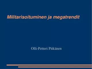 olli petteri pitk nen
