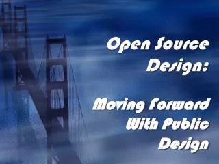 Open Source Design: