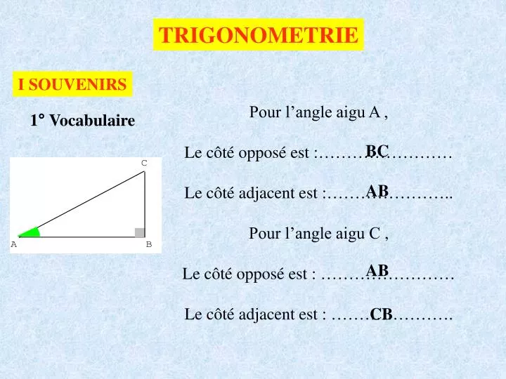 Trigonométrie. - ppt télécharger