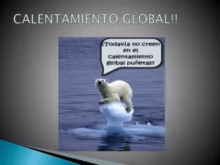 calentamiento global