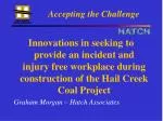 Accepting the Challenge - slide 1