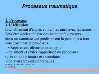 processus traumatique