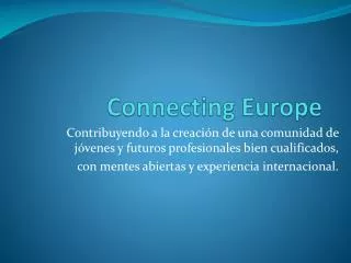connecting europe