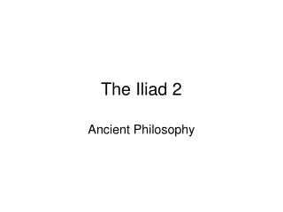 The Iliad 2