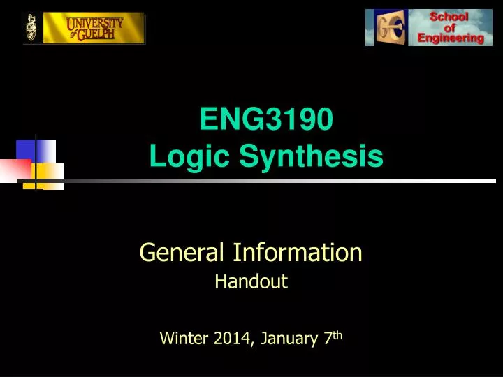 eng3190 logic synthesis