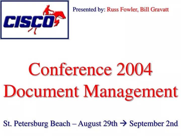 conference 2004 document management