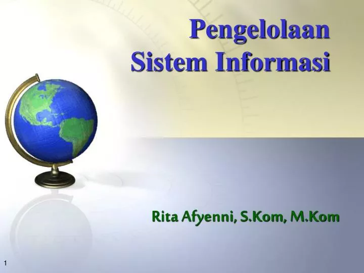 pengelolaan sistem informasi