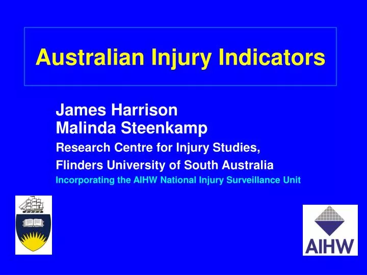 australian injury indicators