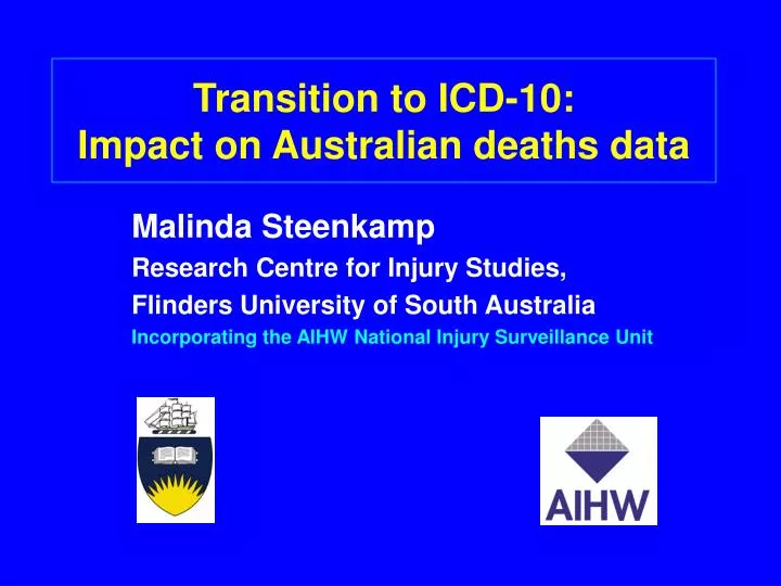 transition to icd 10 impact on australian deaths data
