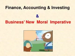 Finance, Accounting &amp; Investing