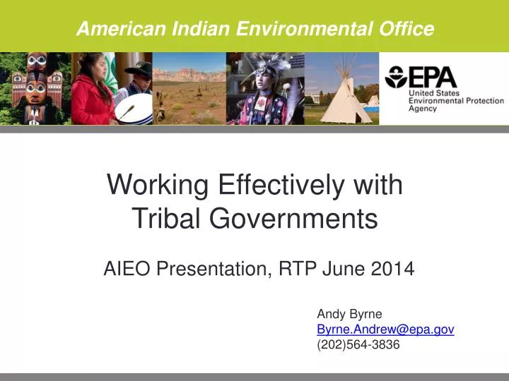 working effectively with tribal governments