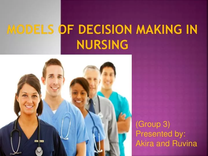 models of decision making in nursing
