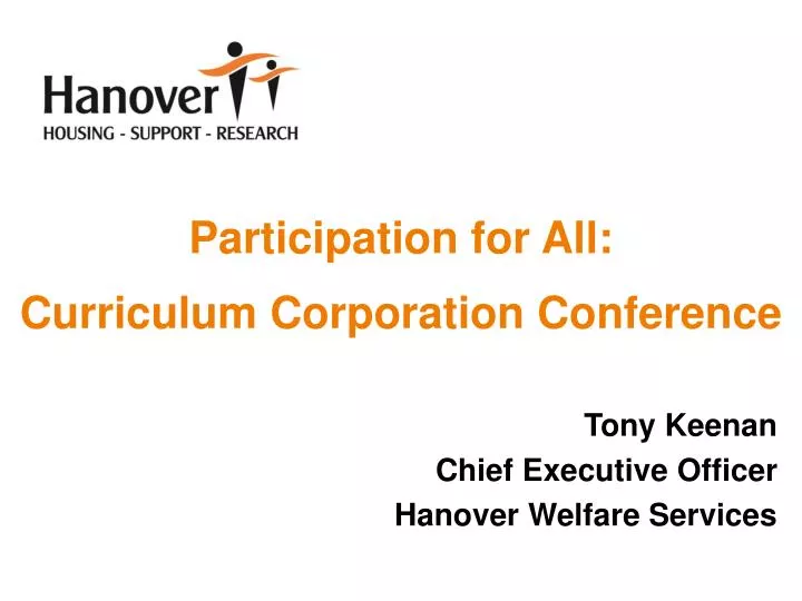 participation for all curriculum corporation conference