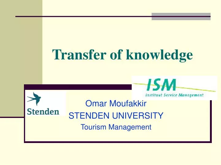 transfer of knowledge