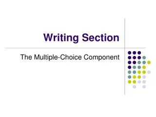 Writing Section