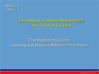 The Highland Council Learning and Teaching Reflection Framework