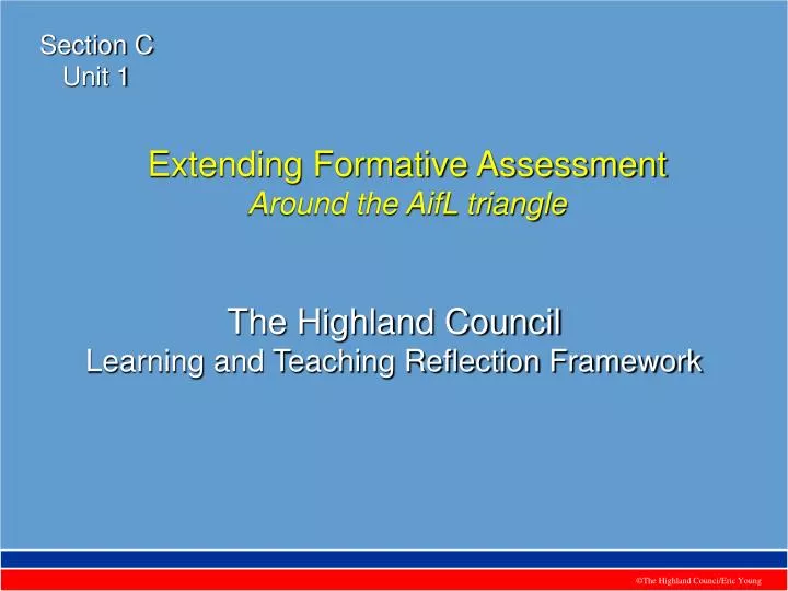 the highland council learning and teaching reflection framework