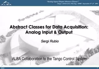 Abstract Classes for Data Acquisition: Analog Input &amp; Output