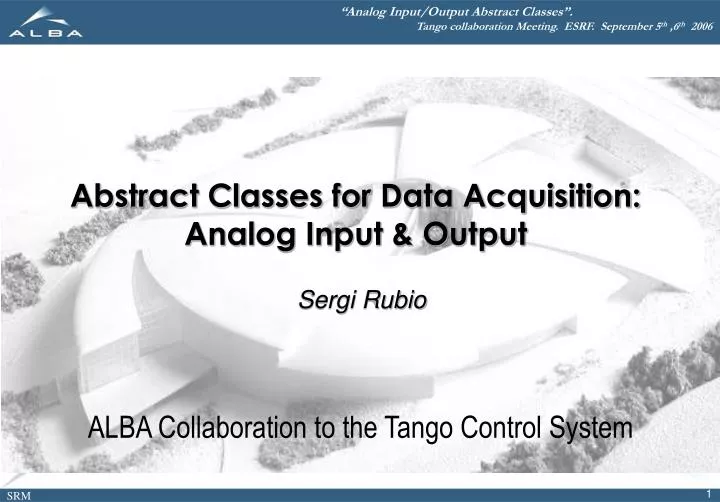 abstract classes for data acquisition analog input output