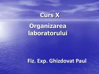 curs x