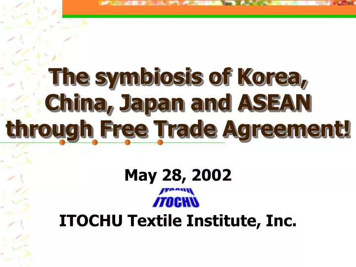 the symbiosis of korea china japan and asean through free trade agreement