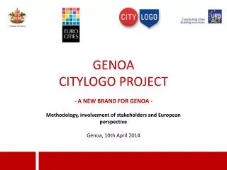 GENOA CITYLOGO PROJECT - A NEW BRAND FOR GENOA -