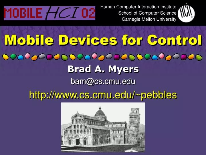 mobile devices for control