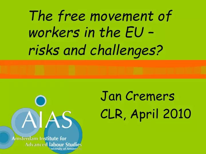 th e free movement of workers in the eu risks and challenges