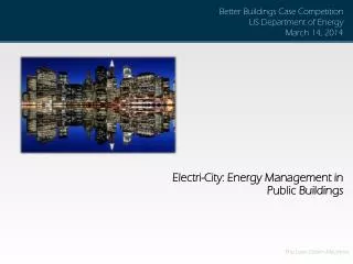 Electri -City: Energy Management in Public Buildings