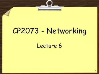 CP2073 - Networking