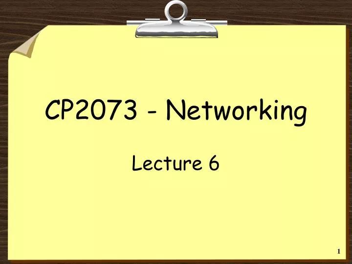 cp2073 networking