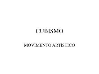 cubismo